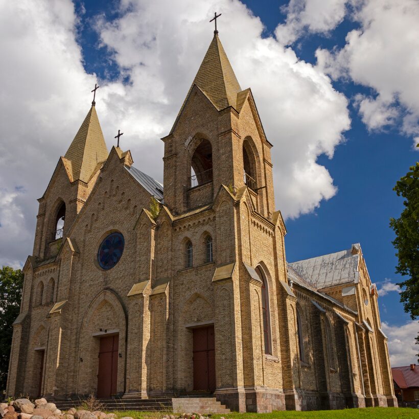 Church with blue sky